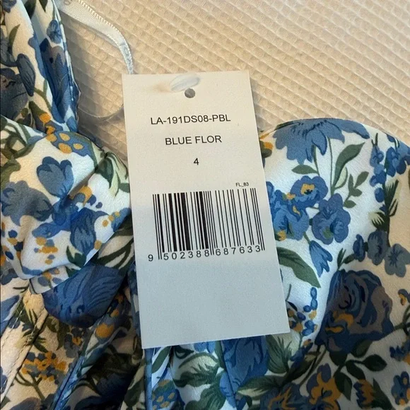 Lavish Alice Floral Print Ballom Sleeves Mini Dress Size 4 NWT - Picture 5 of 15